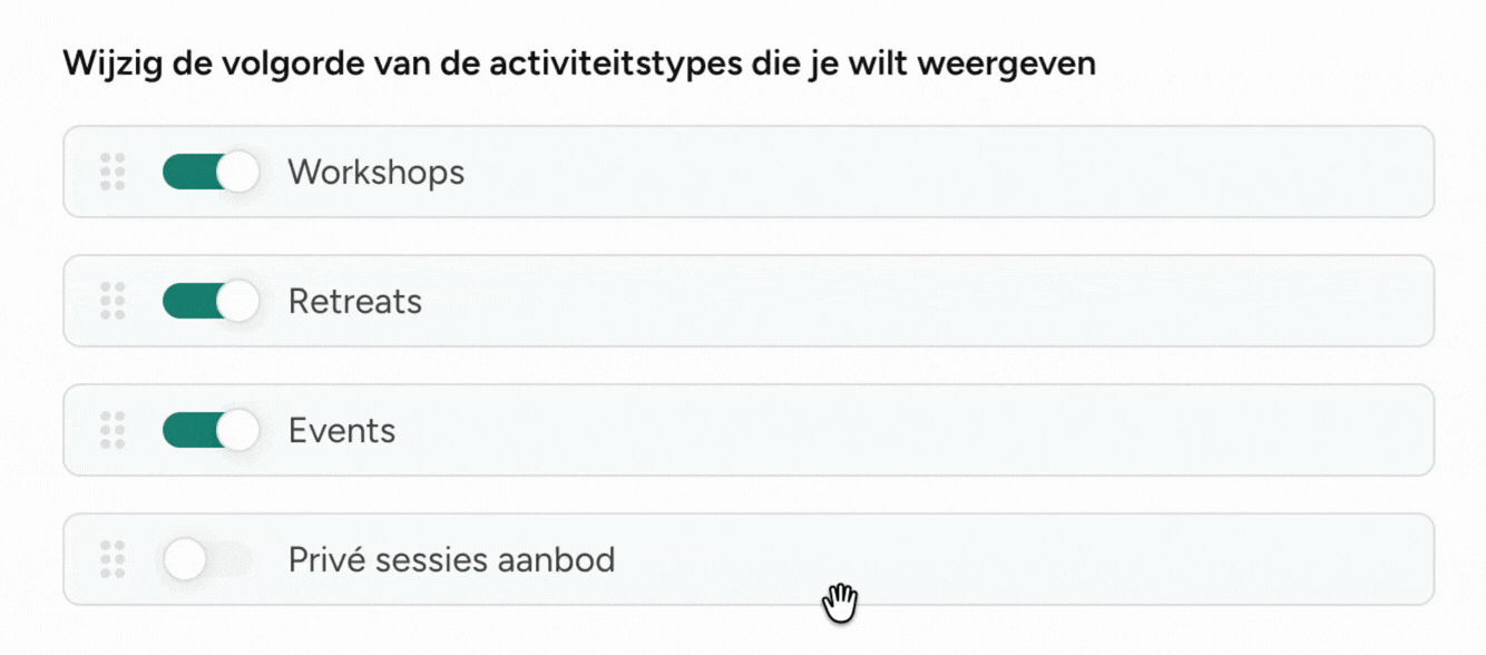 Add Private Sessions to Activity Widget_NL