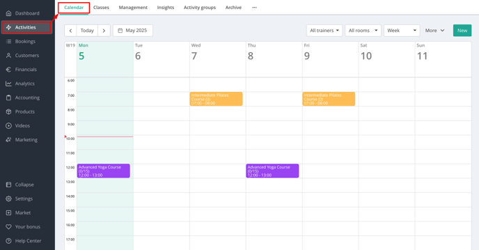 Calendar Overview
