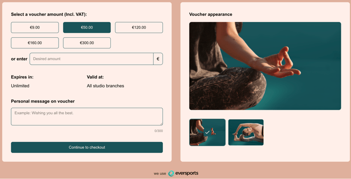 Help center Voucher widget