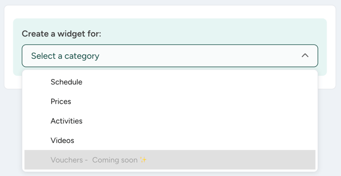 Videos dropdown