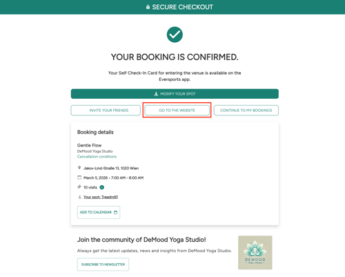 Go to website widget checkout link_EN