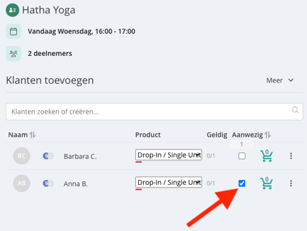 Screenshot_Mark Customer as present_NL