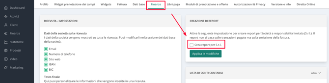 finanze report
