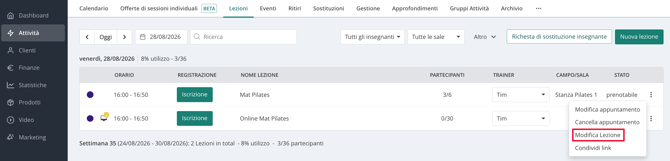 modificalezioni