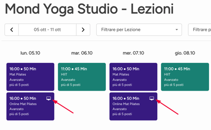 online lezioni